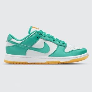 White/Washed Teal-Kumquat Nike Dunk Low